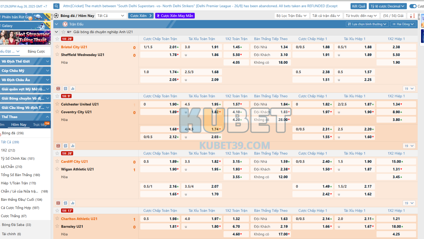 Saba Thể Thao Kubet: Cổng Cá Cược Thể Thao Hàng Đầu 1 Tổng hợp các thông tin nổi bật nhất về sảnh Saba thể thao Kubet
